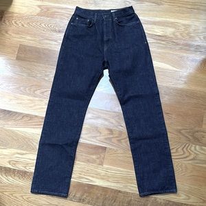 Imogene + Willie Harper Selvage Rinse straight leg high waist jeans size 28